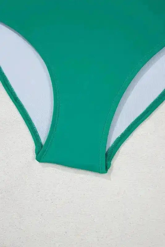 High Waisted Swimsuit Sea Green High Waist Bikini