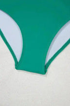 High Waisted Swimsuit Sea Green High Waist Bikini
