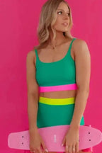 High Waisted Swimsuit Sea Green High Waist Bikini