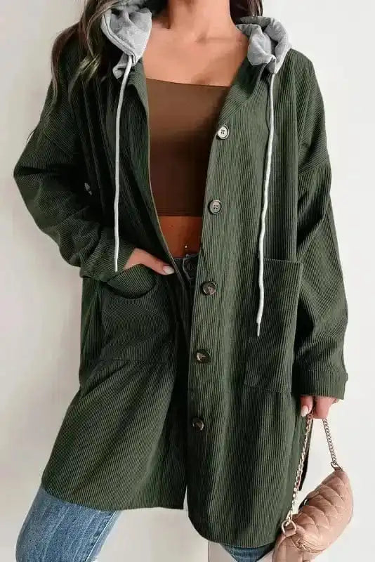 Hood Jackets Layer Lover Oversized Shacket