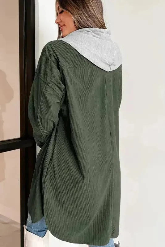 Hood Jackets Layer Lover Oversized Shacket