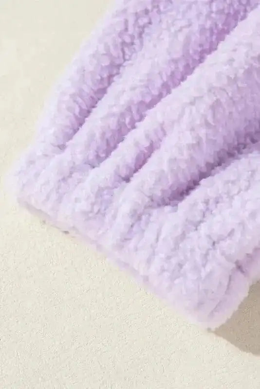 Hoodies Comfort Clasp Fuzzy Hoodie