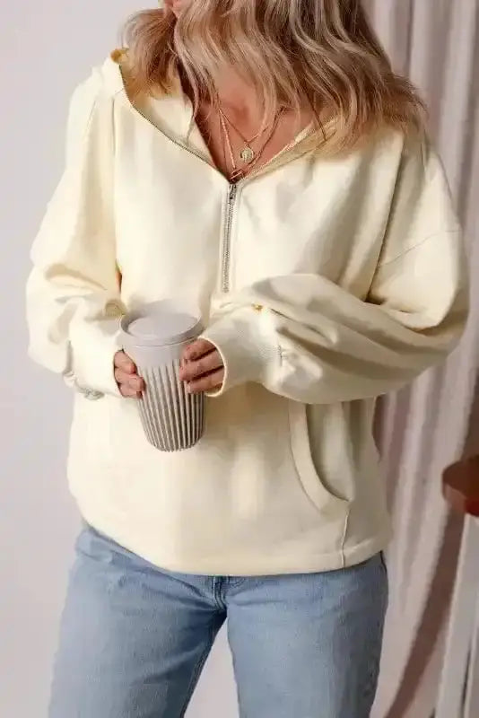 Hoodies Cozy Kangaroo Pocket Fleece Hoodie