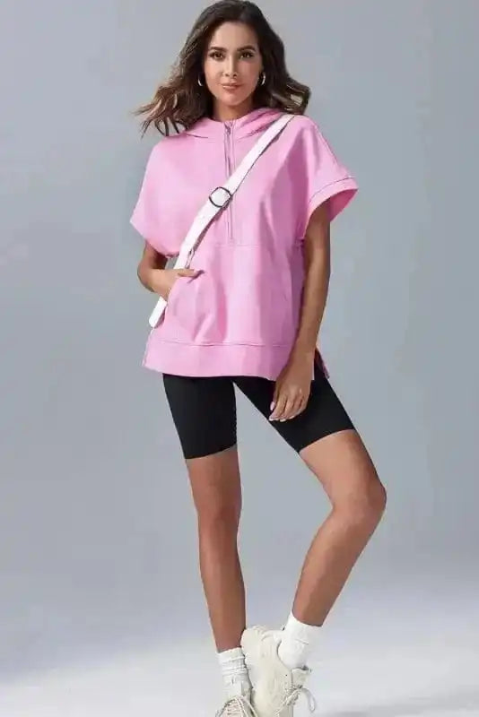 Hoodies Half Zip Hopper Hoodie