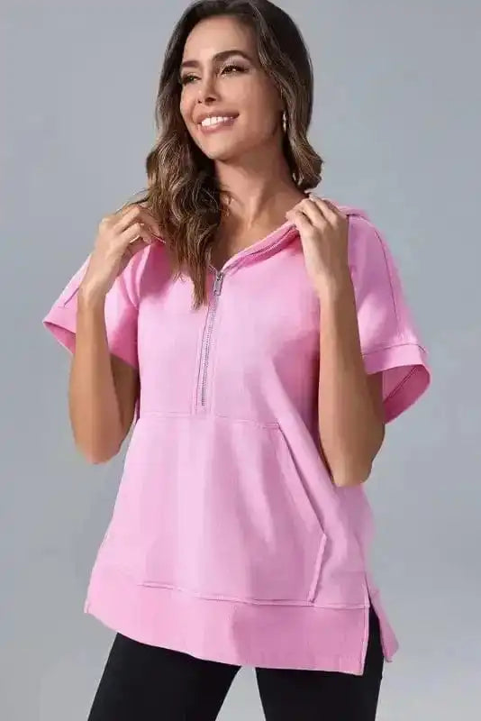 Hoodies Half Zip Hopper Hoodie