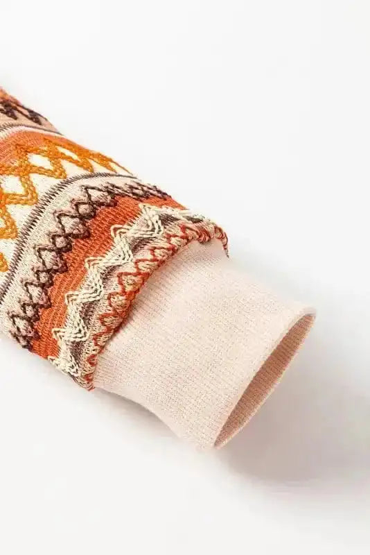 Jackets Boho Chic Stripe Zip Jacket