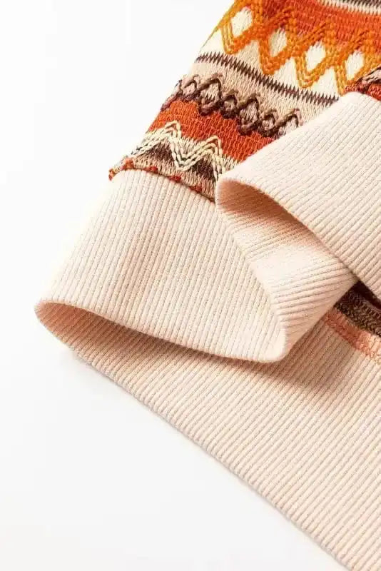 Jackets Boho Chic Stripe Zip Jacket