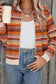 Jackets Boho Chic Stripe Zip Jacket