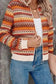 Jackets Boho Chic Stripe Zip Jacket