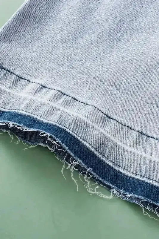 Jeans Beau Blue Acid-Washed Cropped Jeans