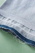 Jeans Beau Blue Acid-Washed Cropped Jeans