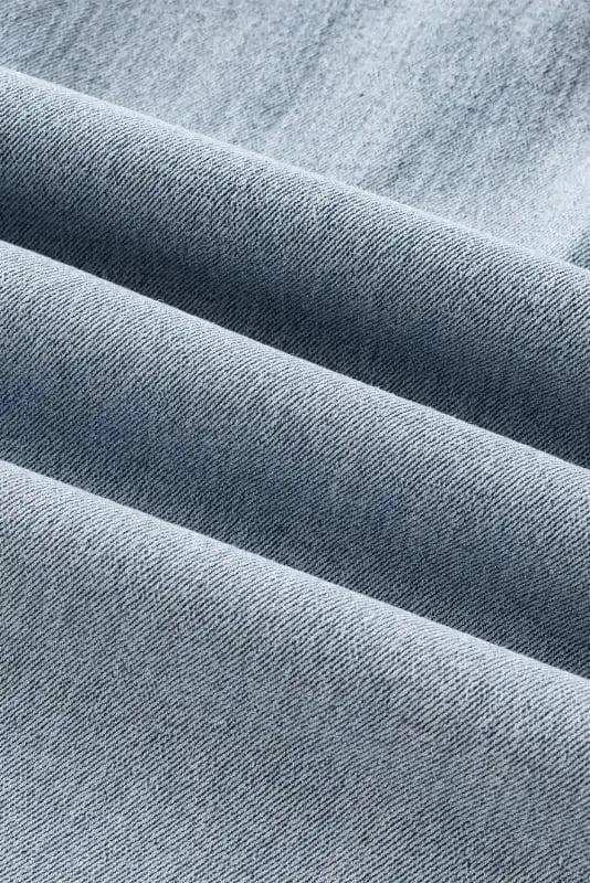 Jeans Beau Blue Acid-Washed Cropped Jeans