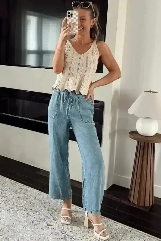Jeans Loose Straight Denim Pants