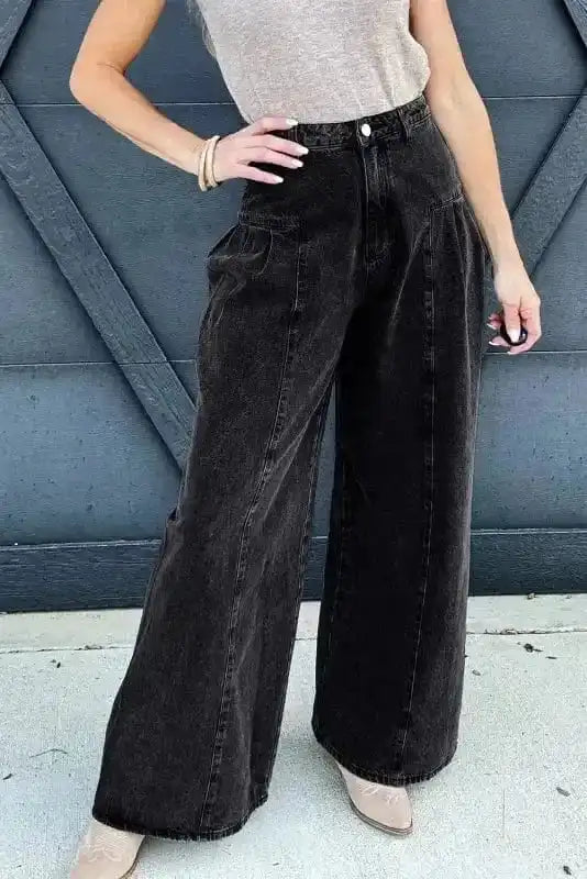 Jeans Slate Elegance Wide Leg Jeans