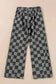 Jeans Urban Checkered Charcoal Denim – Wide Leg Jeans