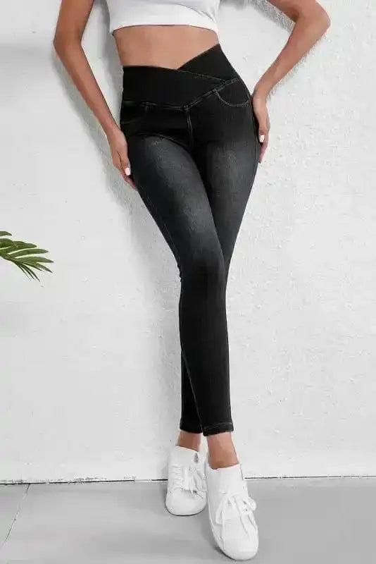 Jeggings CurveAccent Black Stretch Jeggings