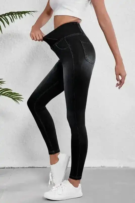 Jeggings CurveAccent Black Stretch Jeggings