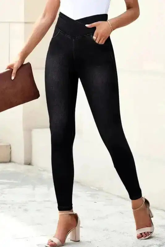 Jeggings CurveAccent Black Stretch Jeggings