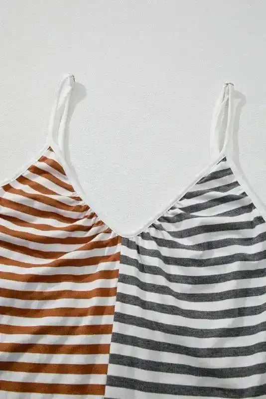 Jumpsuits Citrus Chic Two-Tone Jumpsuit