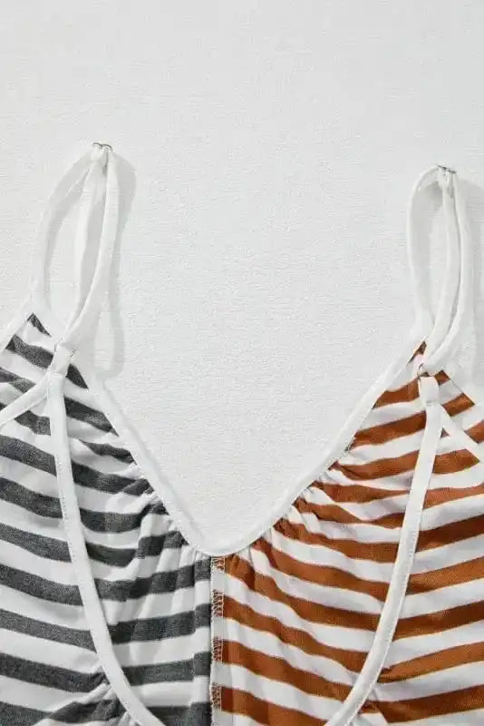 Jumpsuits Citrus Chic Two-Tone Jumpsuit