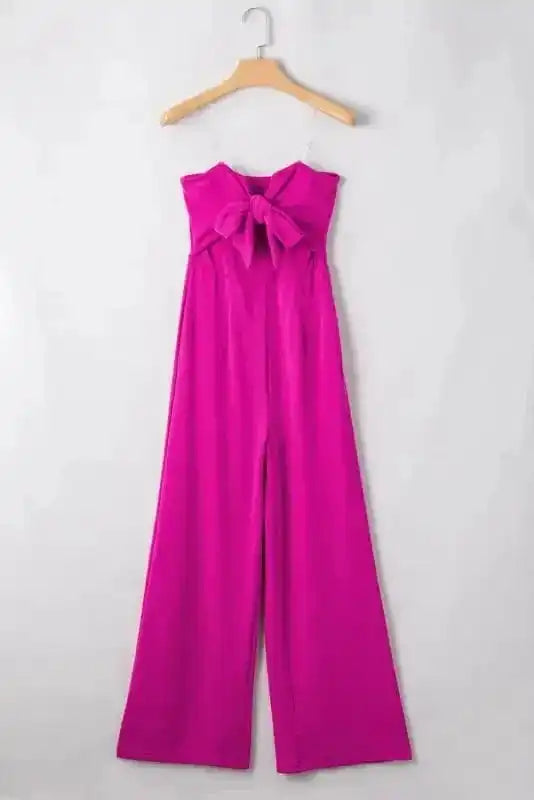 Jumpsuits Fuchsia Flair Strapless Jumpsuit
