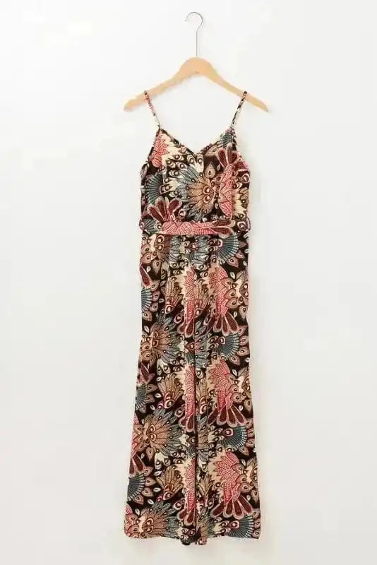 Jumpsuits Luxe Floral Belted Jumpsuit