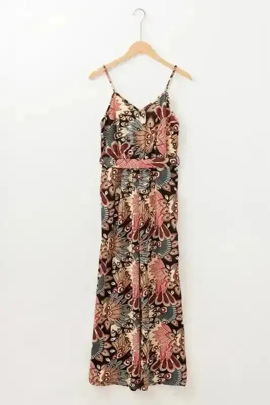 Jumpsuits Luxe Floral Belted Jumpsuit