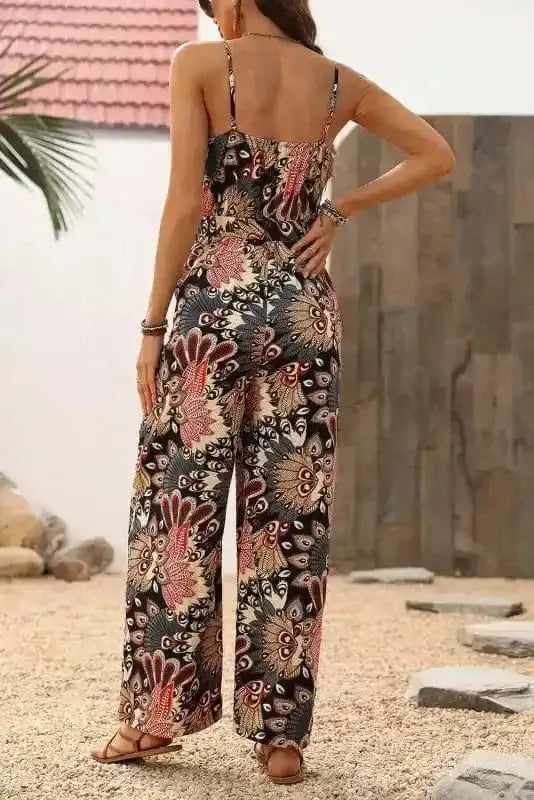 Jumpsuits Luxe Floral Belted Jumpsuit