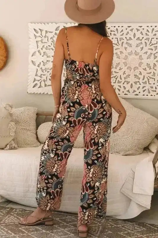 Jumpsuits Luxe Floral Belted Jumpsuit