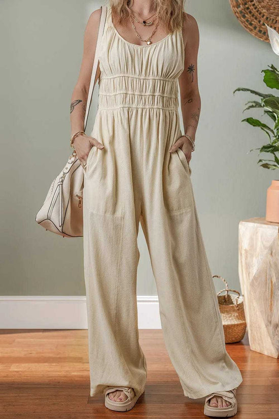 Jumpsuits Minimal Luxe Linen Jumpsuit