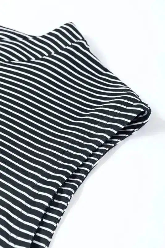 Jumpsuits Monochrome Stripes Wide-Leg Jumpsuit