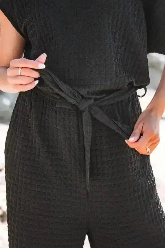 Jumpsuits Shadow Check One Shoulder Jumpsuit