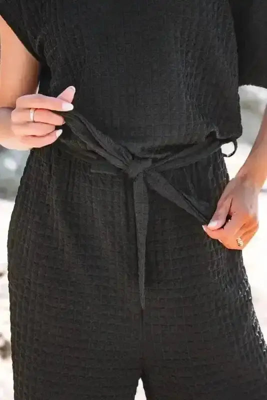 Jumpsuits Shadow Check One Shoulder Jumpsuit