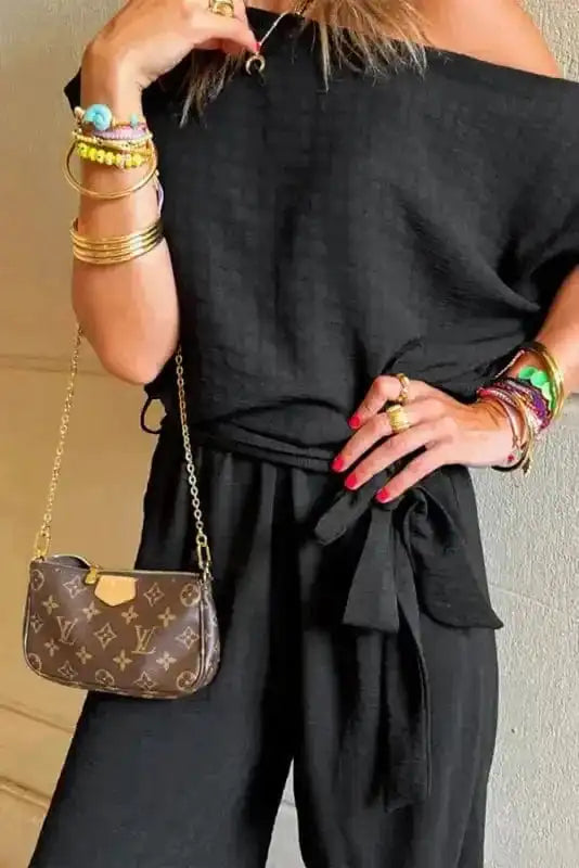 Jumpsuits Shadow Check One Shoulder Jumpsuit