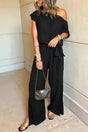 Jumpsuits Shadow Check One Shoulder Jumpsuit
