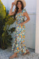 Jumpsuits Yellow Floral Elegant Jumpsuit