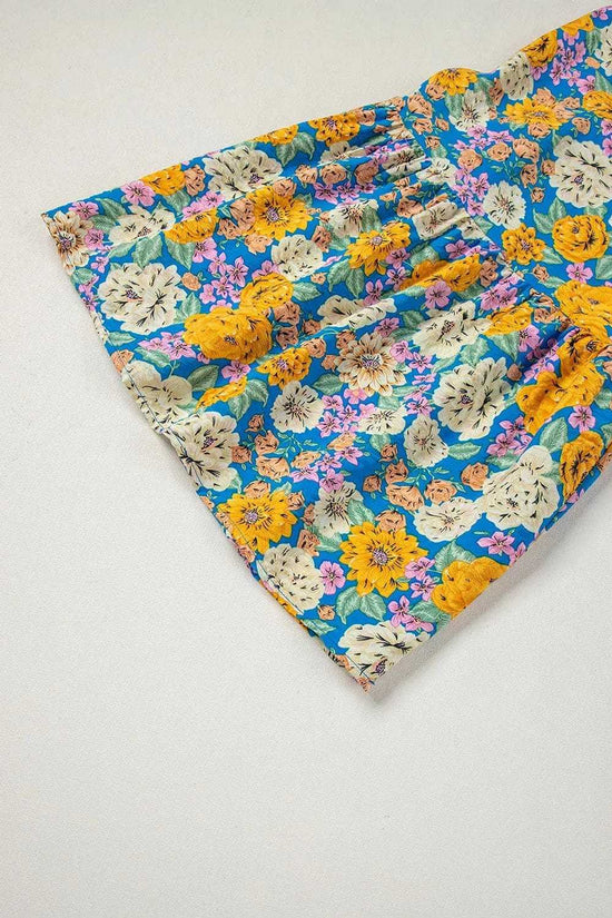 Jumpsuits Yellow Floral Elegant Jumpsuit