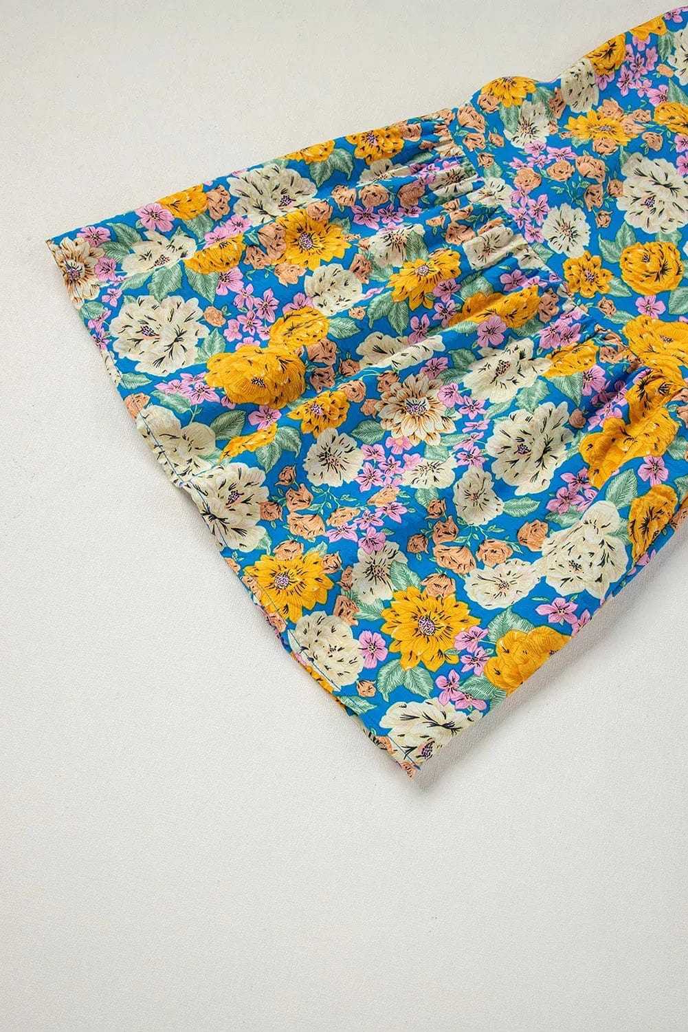 Jumpsuits Yellow Floral Elegant Jumpsuit