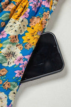 Jumpsuits Yellow Floral Elegant Jumpsuit