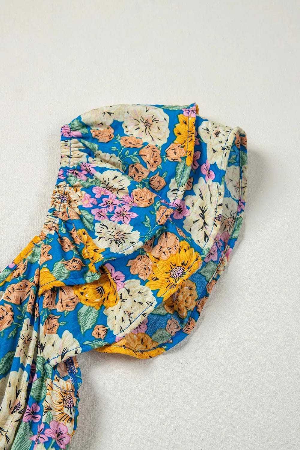 Jumpsuits Yellow Floral Elegant Jumpsuit