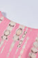 Kimonos Pink / ONE SIZE / 100%Polyester Boho Tie-Dye Open Front Kimono