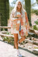 Kimonos White / ONE SIZE / 100%Polyester Floral Mosaic Open Kimono