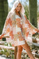 Kimonos White / ONE SIZE / 100%Polyester Floral Mosaic Open Kimono