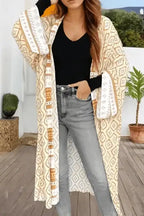 Kimonos Yellow / S / 100%Viscose Sunset Boho Kimono