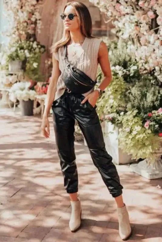 Leather Pants Posh Trotter Faux Leather Pants