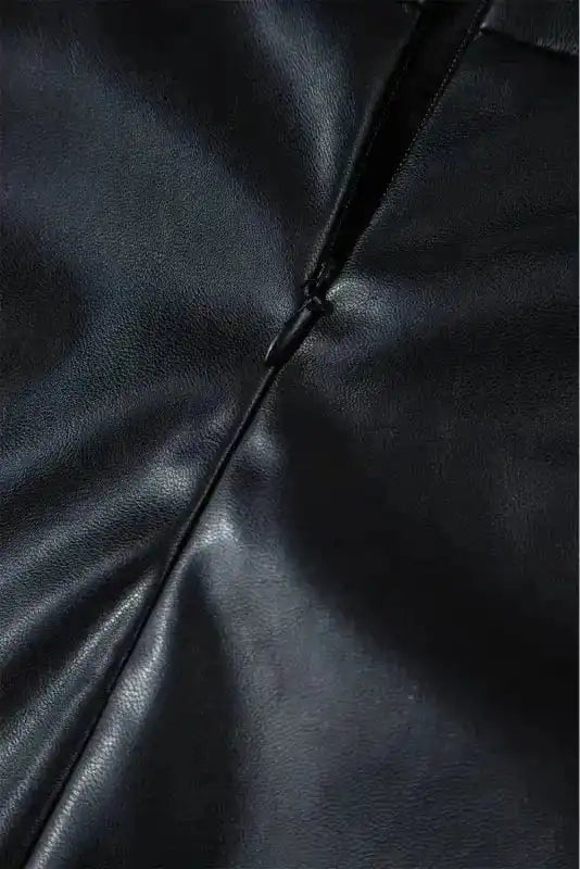 Leather Skirts Posh PU Pencil Mini Skirt