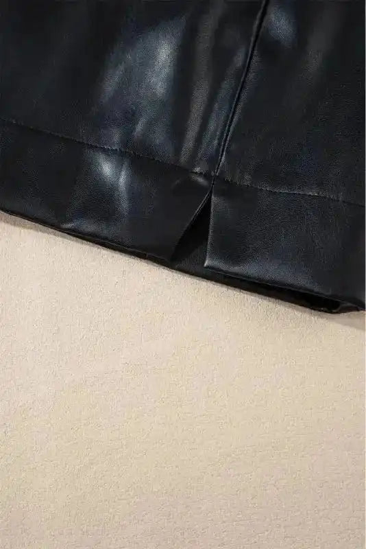 Leather Skirts Posh PU Pencil Mini Skirt
