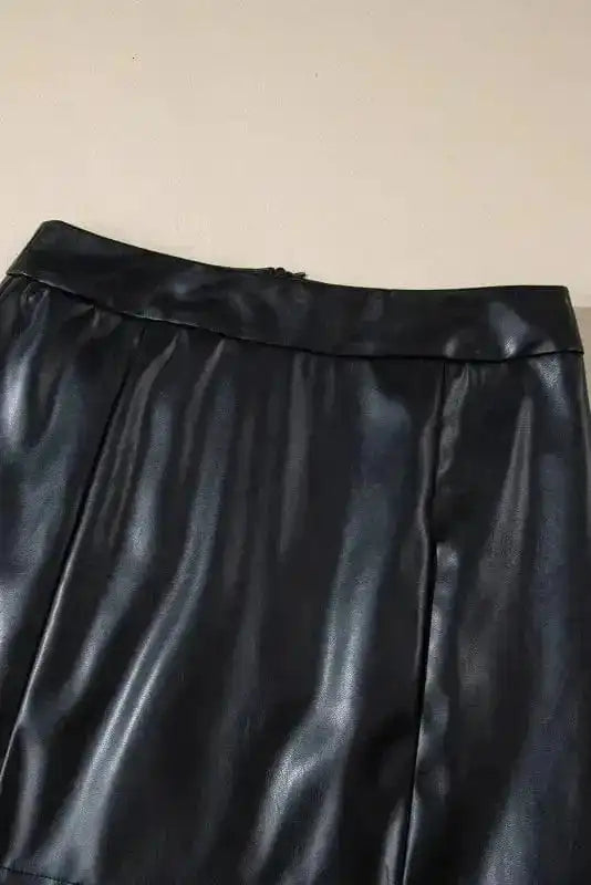 Leather Skirts Posh PU Pencil Mini Skirt