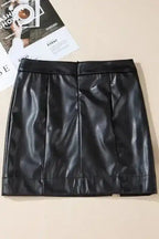 Leather Skirts Posh PU Pencil Mini Skirt