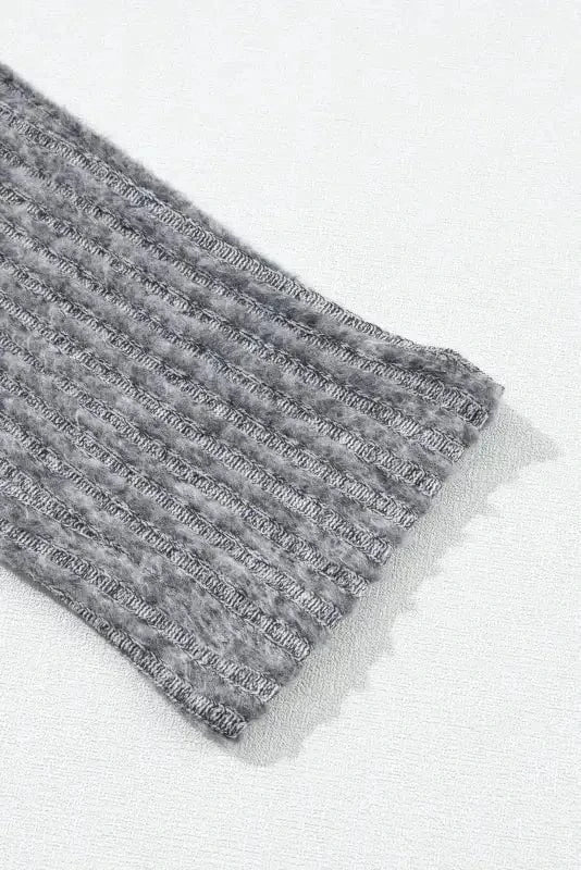 Leggings Wide Waistband Ribbed Textured Knit Leggings